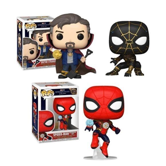 Funko Other - Funko Pop! Marvel Spiderman: No Way Home Spider-Man & Doctor Strange Bundle